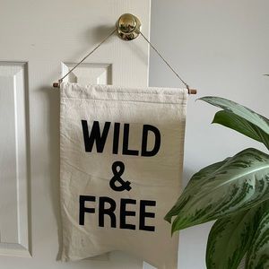 Urban Outfitters Wild & Free Wall Banner